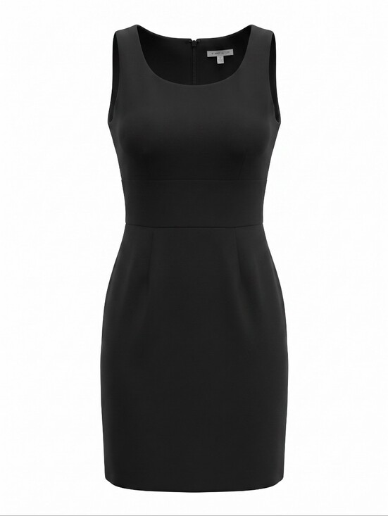 Studio One Dresses & Skirts - Studio One Black Sleeveless Scoop-Neck Mini Dress Fit & Flair Buisiness Size 8